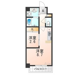 ONLY ONE江坂の物件間取画像